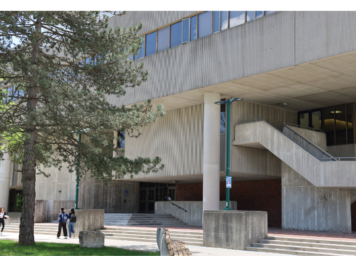 image of social science centre front of building